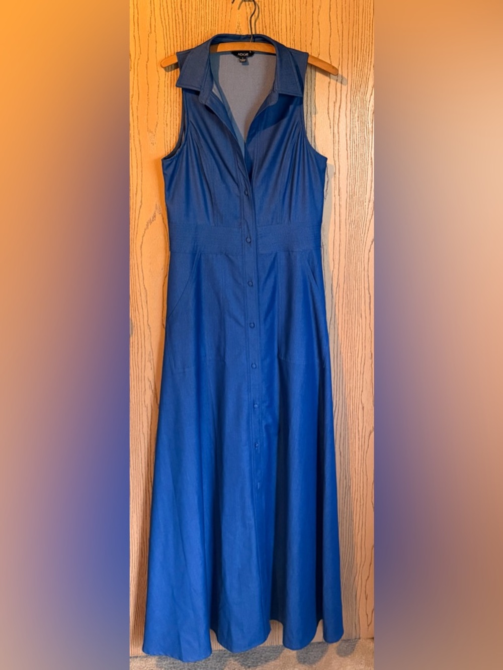 Royal Blue Sleeveless A-Line Dress